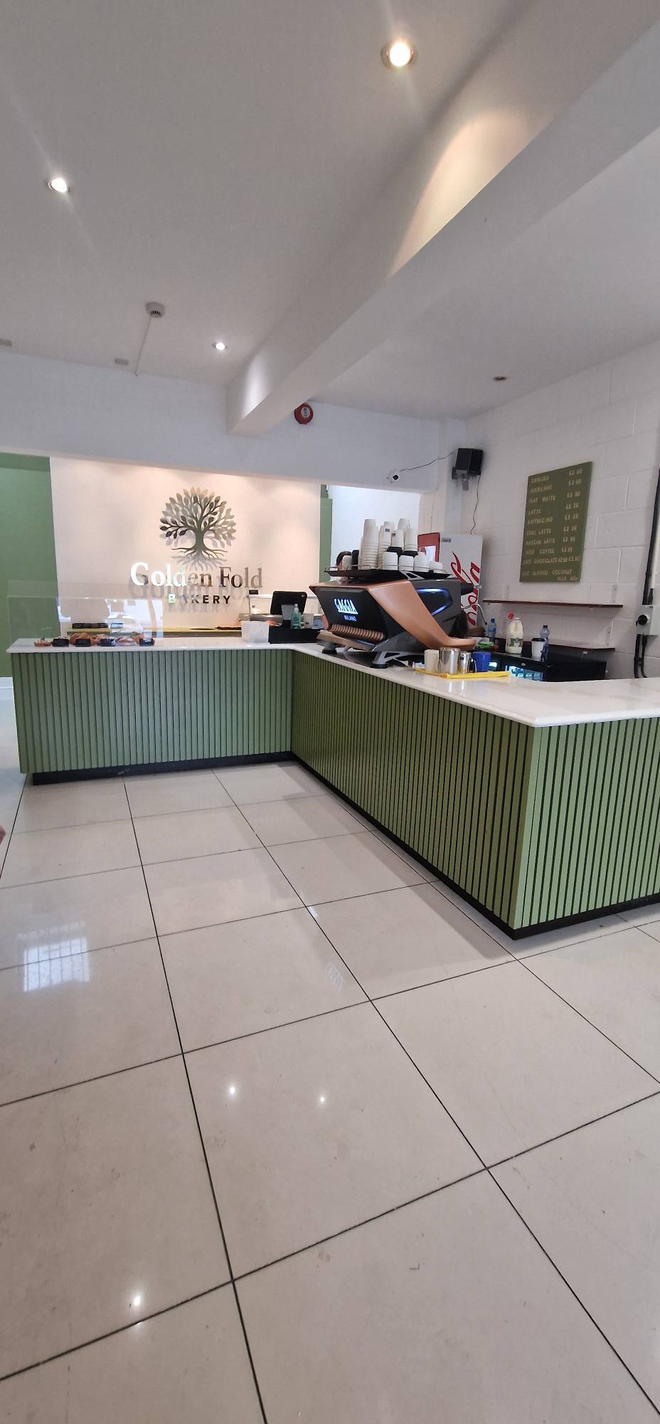 Golden Fold Bakery counter in Newry